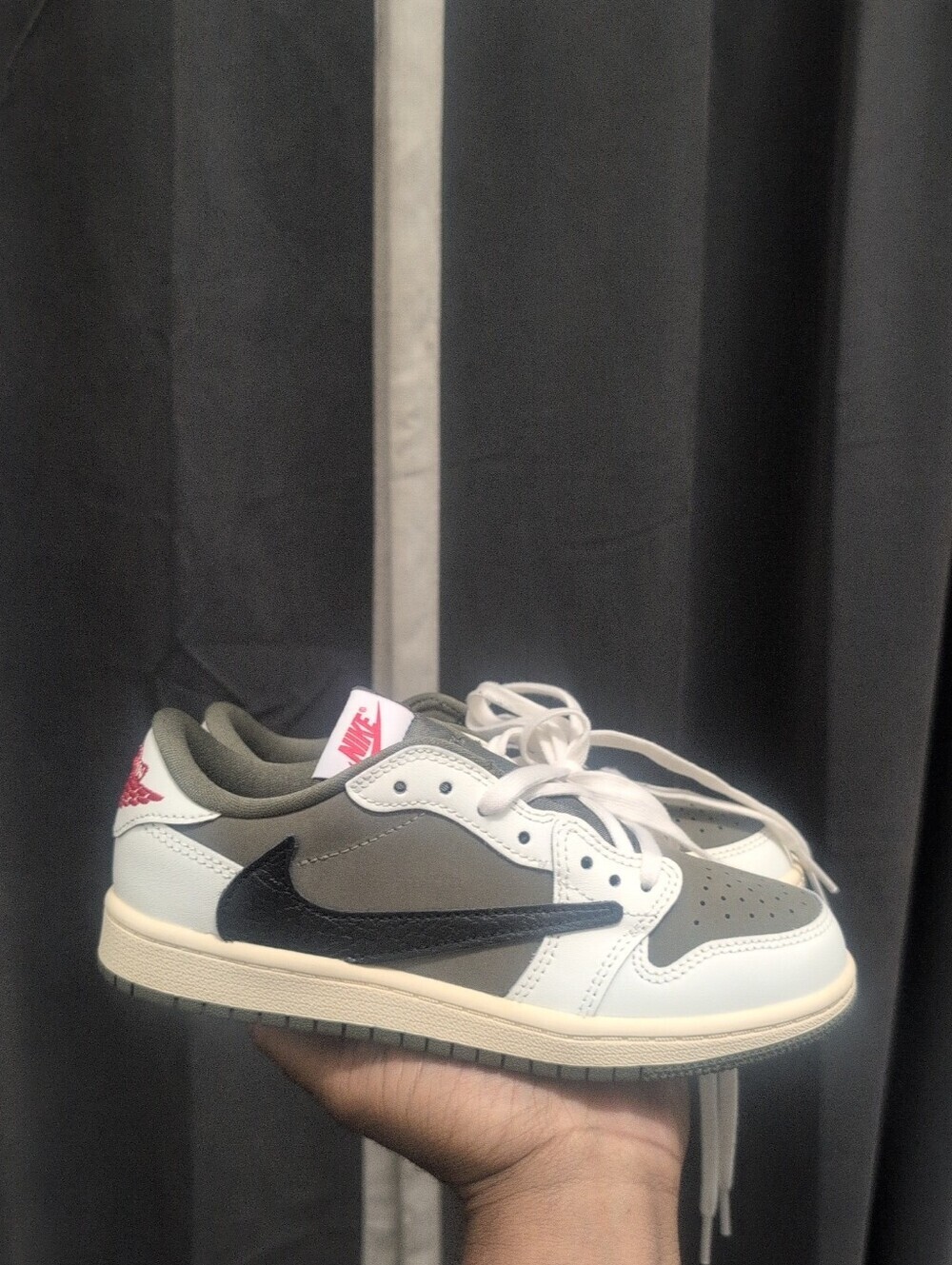 TravisScott x AirJordan 1 Retro Low OG TD 'ReverseOlive / MediumOlive' Size 1.5Y